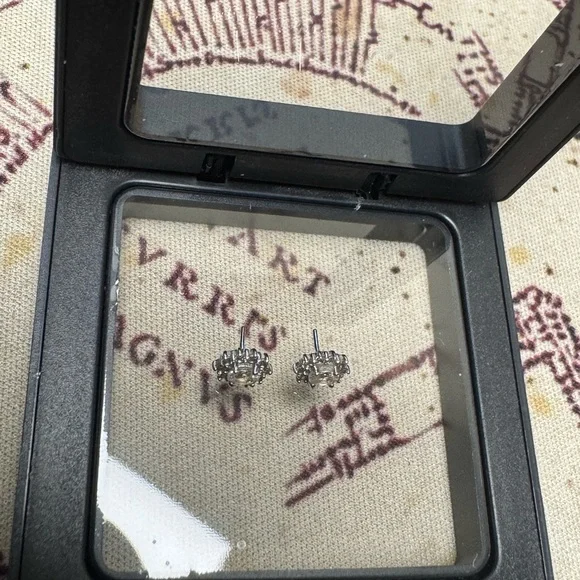 (2) oval halo ember body jewelry ends - Picture 5 of 10